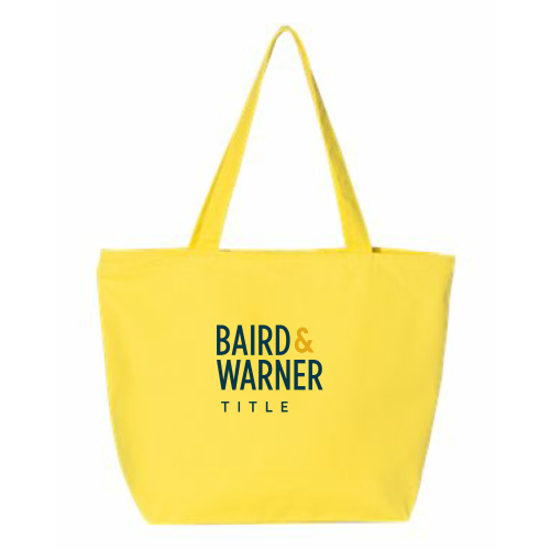 BairdWarnerTitleServices - 24.5L Canvas Zippered Tote v2