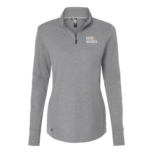 ShopBairdWarner - Women's 3-Stripes Quarter-Zip Sweater