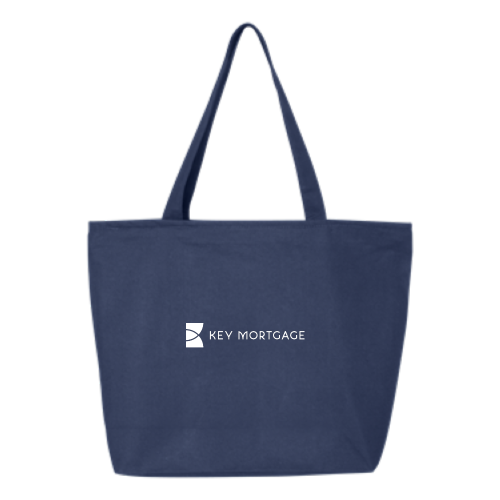KeyMortage - 24.5L Canvas Zippered Tote Dark
