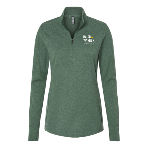 ShopBairdWarner - Women's 3-Stripes Quarter-Zip Sweater