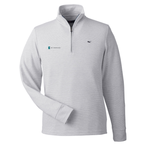 KeyMortage - vineyard vines Men's Saltwater Quarter-Zip Pullover Light