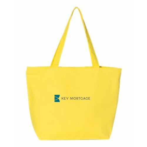 KeyMortage - 24.5L Canvas Zippered Tote Light