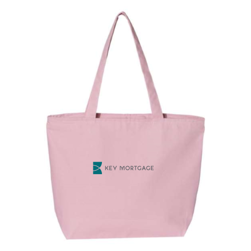 KeyMortage - 24.5L Canvas Zippered Tote Light
