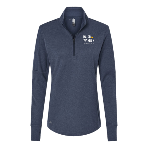 ShopBairdWarner - Women's 3-Stripes Quarter-Zip Sweater