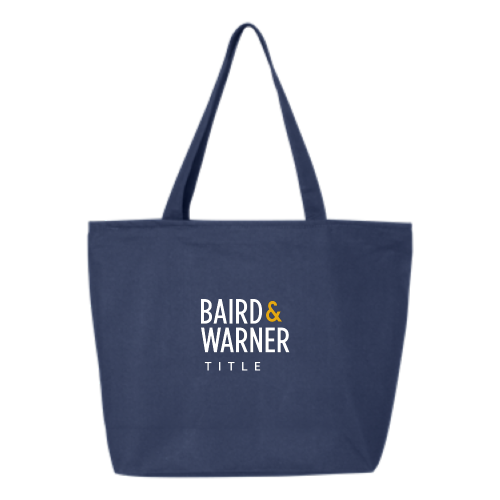 BairdWarnerTitleServices - 24.5L Canvas Zippered Tote v1