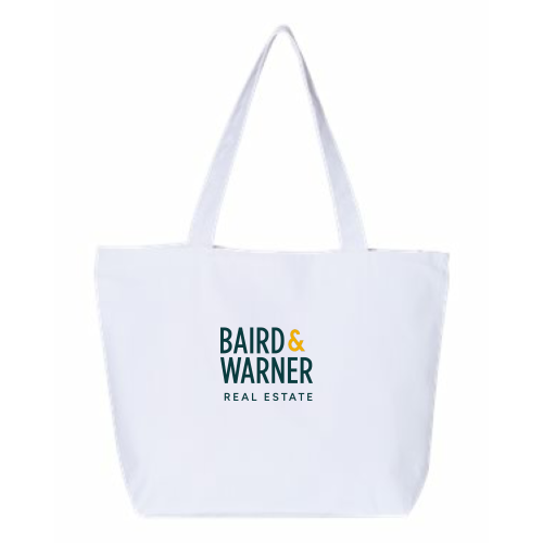 ShopBairdWarner - 24.5L Canvas Zippered Tote