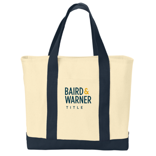 BairdWarnerTitleServices - Port & Company 2-Tone Shopping Tote