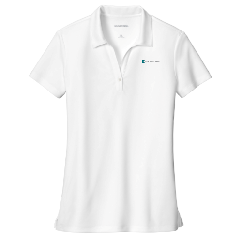 KeyMortage - Sport-Tek Ladies UV Micropique Polo White