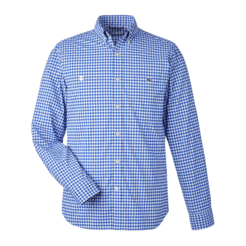 KeyMortage - vineyard vines Men's On-The-Go Nylon Gingham Shirt