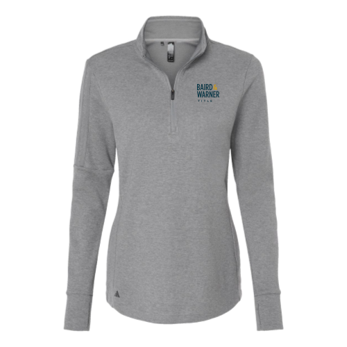 BairdWarnerTitleServices - Women's 3-Stripes Quarter-Zip Sweater v2