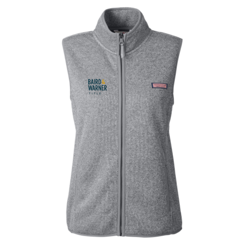 BairdWarnerTitleServices - vineyard vines Ladies' Mountain Sweater Fleece Vest v1