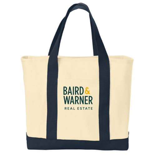 ShopBairdWarner - Port Authority Ideal Twill Two-Tone Shopping Tote
