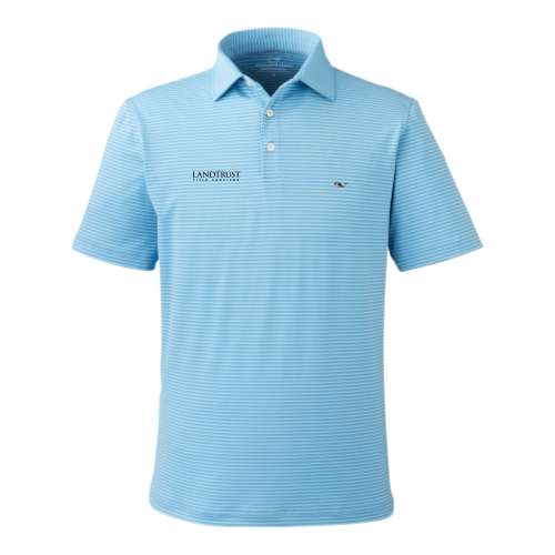 Landtrust - vineyard vines Men's Bradley Stripe Sankaty Polo