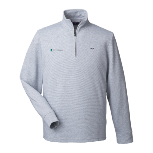 KeyMortage - vineyard vines Men's Saltwater Quarter-Zip Pullover Light