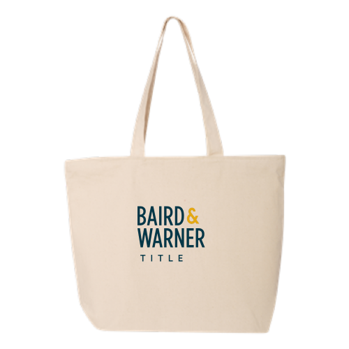 BairdWarnerTitleServices - 24.5L Canvas Zippered Tote v2