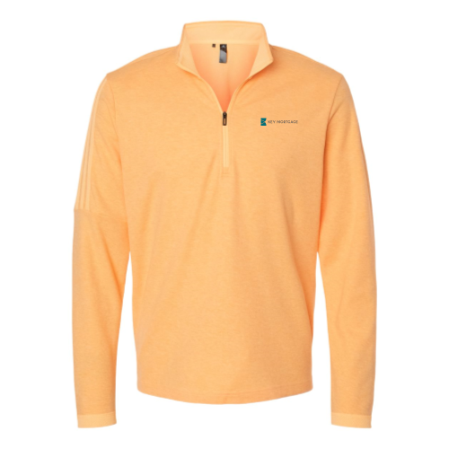 KeyMortage - 3-Stripes Quarter-Zip Sweater Orange
