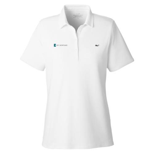 KeyMortage - vineyard vines Ladies' Edgartown Pique Polo Light