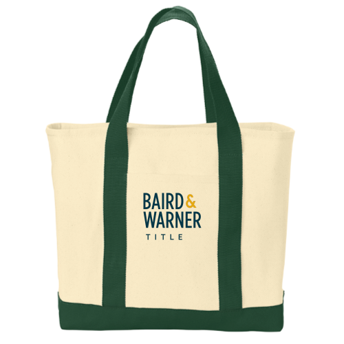 BairdWarnerTitleServices - Port & Company 2-Tone Shopping Tote