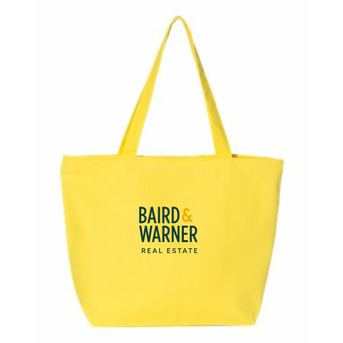ShopBairdWarner - 24.5L Canvas Zippered Tote