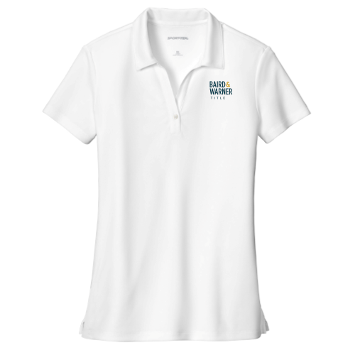 BairdWarnerTitleServices - Sport-Tek Ladies UV Micropique Polo White