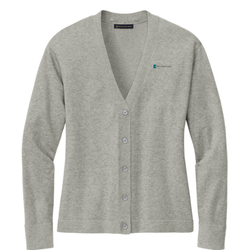 KeyMortage - Brooks Brothers Women's Cotton Stretch Cardigan Sweater Grey