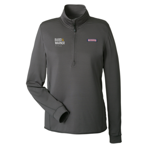 BairdWarnerTitleServices - vineyard vines Ladies' Microstripe Sankaty Half-Zip Pullover v1