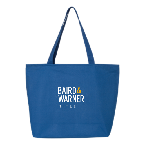 BairdWarnerTitleServices - 24.5L Canvas Zippered Tote v1