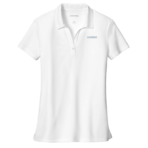Landtrust - Sport-Tek Ladies UV Micropique Polo White