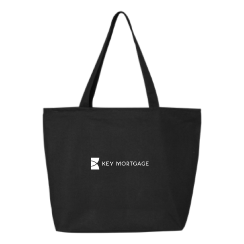 KeyMortage - 24.5L Canvas Zippered Tote Dark